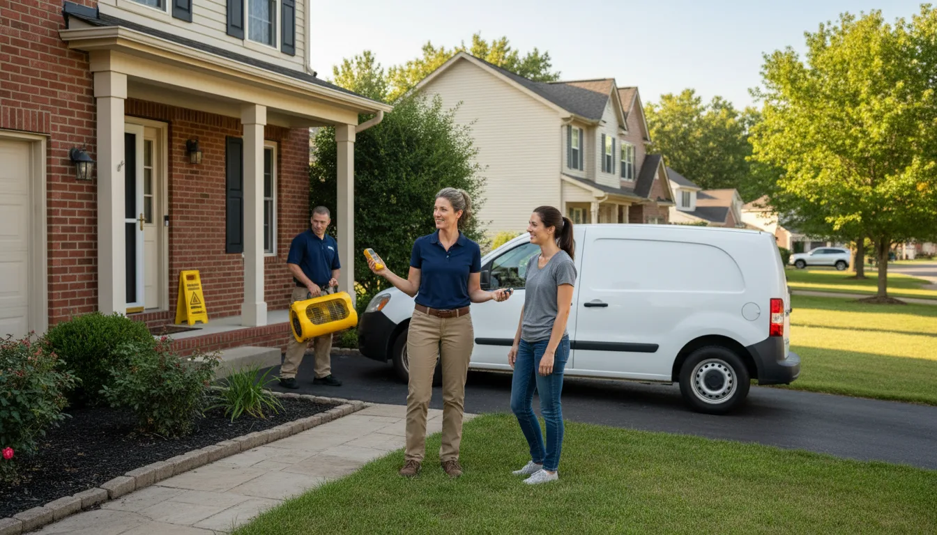 Residential water damage restoration in Lauderdale, MS
